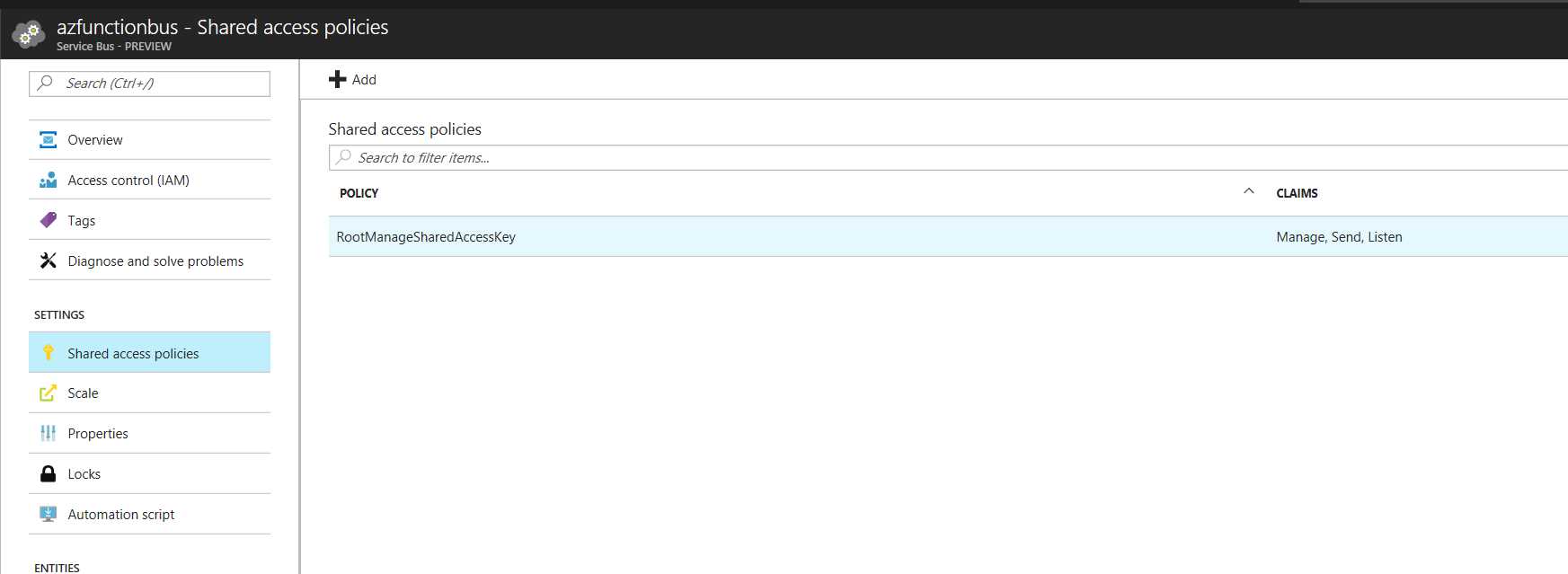 Retrieving Our ServiceBus Connection String
