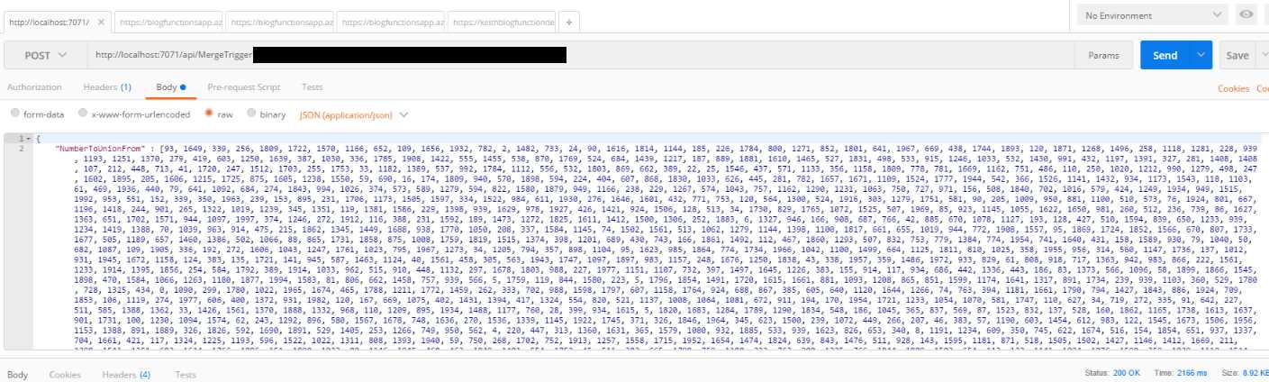 Postman MergeTrigger