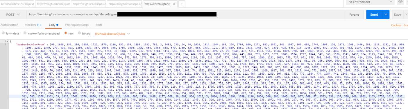 Postman MergeTrigger